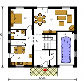 Floor plan of ground floor - PREMIER 174